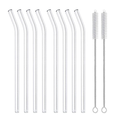 4  Reusable Glass Straws