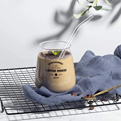 4  Reusable Glass Straws